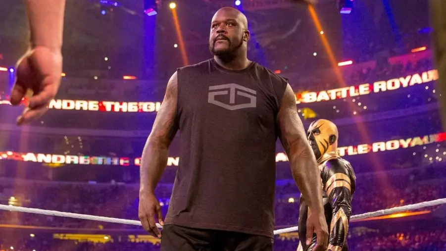 Shaquille o neill at wrestlemania wwe